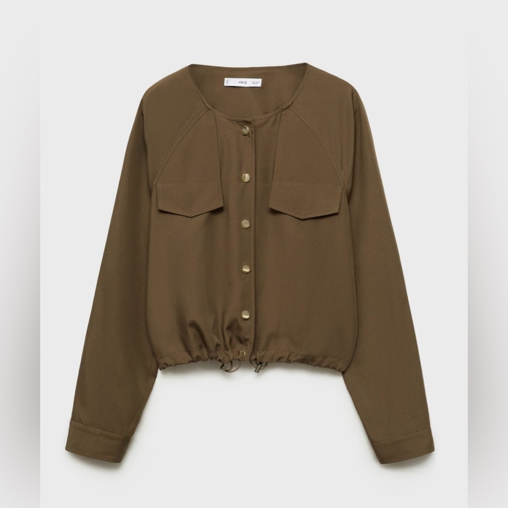 Mango jacket w pockets. Can be worn as top. Size S. Worn only ONCE! Pristine!